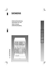Handleiding Siemens SE24A261EU Vaatwasser
