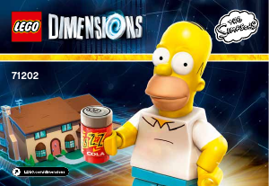 Manual de uso Lego set 71202 Dimensions The Simpsons level pack