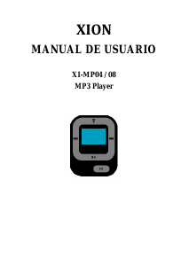 Manual de uso Xion XI-MP04 Reproductor de Mp3