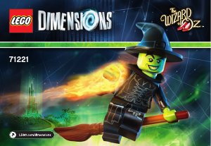 Manual de uso Lego set 71221 Dimensions Wicked witch fun pack