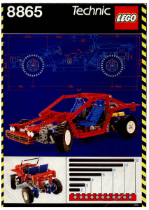 Handleiding Lego set 8865 Technic Testauto