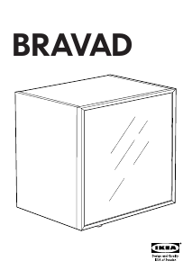 Manual IKEA BRAVAD Vitrină