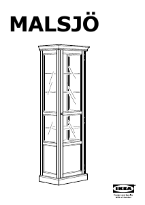 Manual de uso IKEA MALSJO (60x40) Vitrina