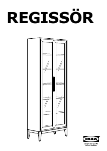 Manuál IKEA REGISSOR (78x38) Vitrínová skříňka