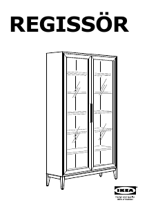 Manuál IKEA REGISSOR (118x38) Vitrínová skříňka