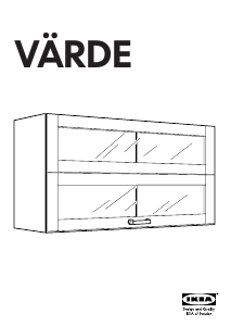 Brugsanvisning IKEA VARDE Vitrineskab