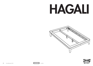 Εγχειρίδιο IKEA HAGALI Σκελετός κρεβατιού