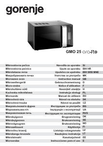 Bruksanvisning Gorenje GMO 25 ORA ITO Mikrovågsugn