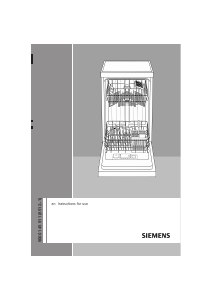 Manual Siemens SF25M850EU Dishwasher