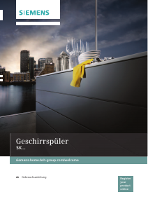 Bedienungsanleitung Siemens SK78M530EU Geschirrspüler