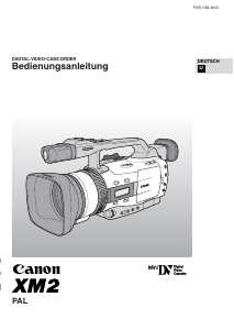 Bedienungsanleitung Canon XM2 Camcorder