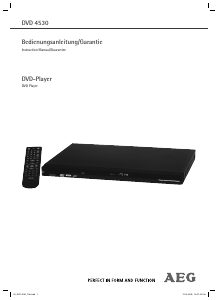 Bruksanvisning AEG DVD 4530 DVD spelare