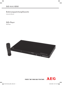 Bruksanvisning AEG DVD 4543 HDMI DVD spelare