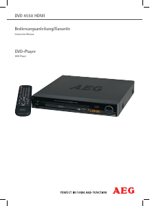 Bruksanvisning AEG DVD 4550 HDMI DVD spelare