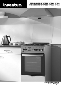Mode d’emploi Inventum XFG40 Cuisinière