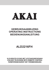 Handleiding Akai ALD2216FH LCD televisie