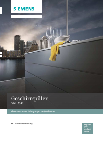 Bedienungsanleitung Siemens SN56P551EU Geschirrspüler