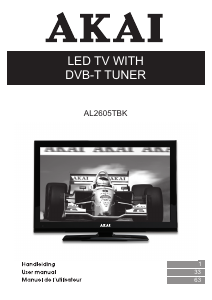 Handleiding Akai AL2605TBK LED televisie