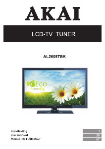 Handleiding Akai AL2608TBK LED televisie