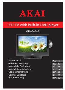 Handleiding Akai ALED2202 LED televisie
