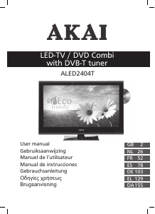 Handleiding Akai ALED2404T LED televisie