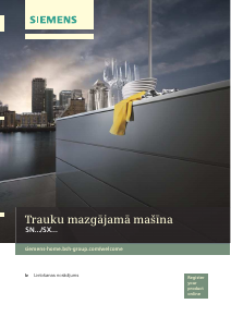 Rokasgrāmata Siemens SN63D001EU Trauku mašīna
