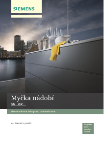 Manuál Siemens SN658X03IE Myčka na nádobí