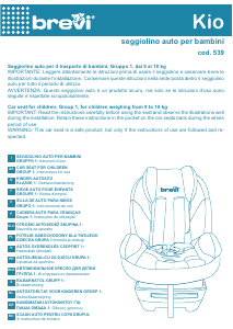 Εγχειρίδιο Brevi Kio-S Κάθισμα αυτοκινήτου