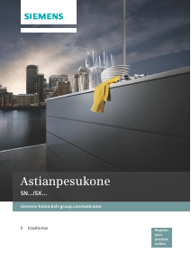 Käyttöohje Siemens SN778D02TE Astianpesukone
