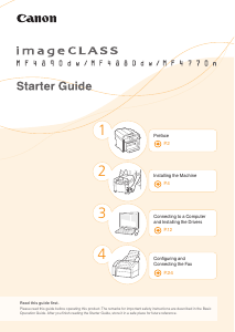 Handleiding Canon imageClass MF4770n Multifunctional printer