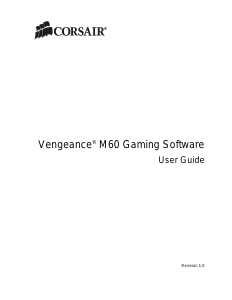 Bruksanvisning Corsair Vengeance M60 Mus