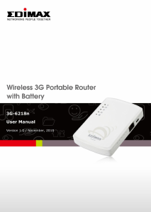 Manual Edimax 3G-6218n Router