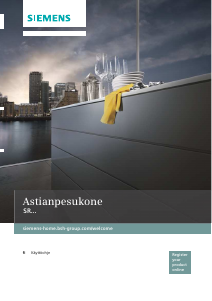 Käyttöohje Siemens SR66T097EU Astianpesukone