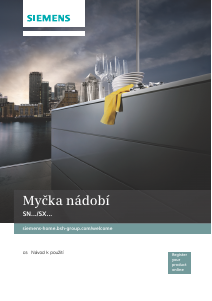 Manuál Siemens SX878D01PE Myčka na nádobí
