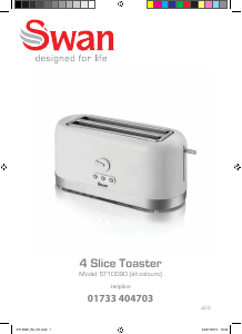 Manual Swan ST10090PIN Toaster