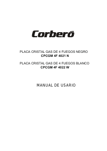 Manual Corberó CPCGM4F4022W Hob