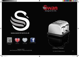 Handleiding Swan ST14020PURN Broodrooster