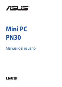 Manual de uso Asus PN30 Mini PC Computadora de escritorio