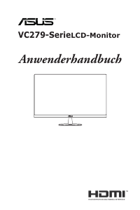 Bedienungsanleitung Asus VC279H-W LCD monitor