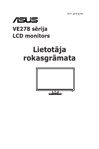 Rokasgrāmata Asus VE278H Šķidro kristālu monitors