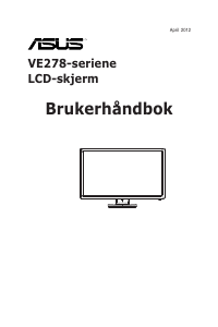 Bruksanvisning Asus VE278N LCD-skjerm