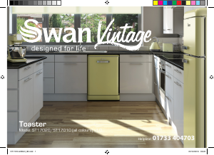 Handleiding Swan ST17010BN Broodrooster