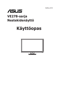 Käyttöohje Asus VE278N Nestekidenäyttö