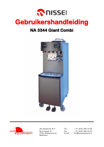 Handleiding Nissei NA 3344 Giant Combi IJsmachine