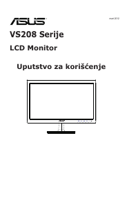 Priručnik Asus VS208DR LCD zaslon