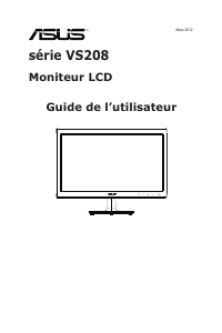 Mode d’emploi Asus VS208NR Moniteur LCD