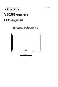 Bruksanvisning Asus VS208NR LCD-skjerm