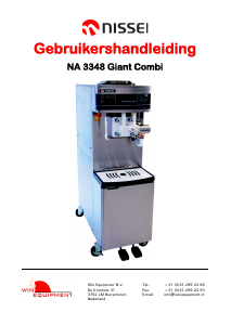 Handleiding Nissei NA 3348 Giant Combi IJsmachine