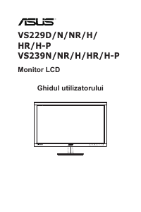 Manual Asus VS229H-P Monitor LCD