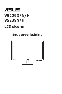 Brugsanvisning Asus VS229HR LCD-skærm
